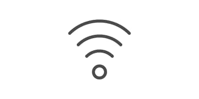 wifi symbol with a circle
